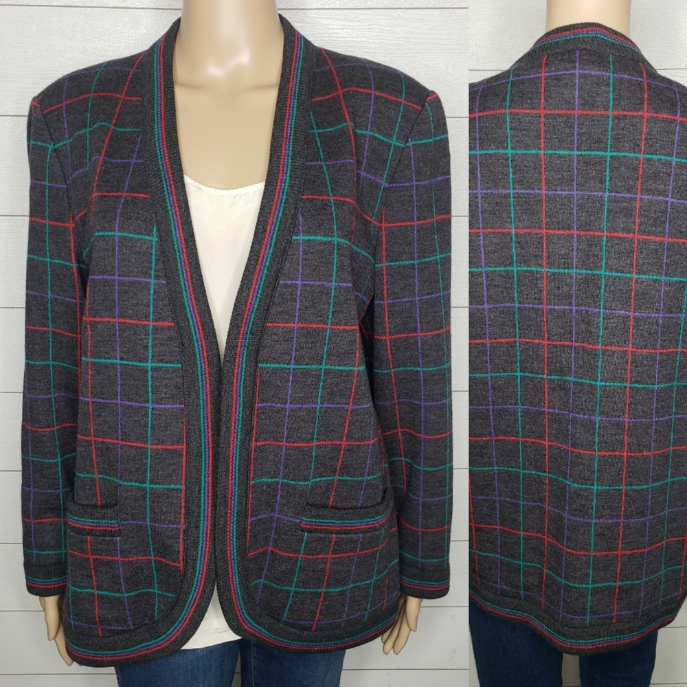 Bleyle Vintage Plaid Blazer Sz 12